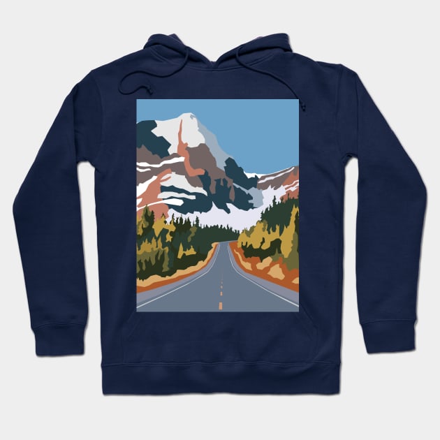 On the way to snowy mountains Hoodie by BumbleBambooPrints